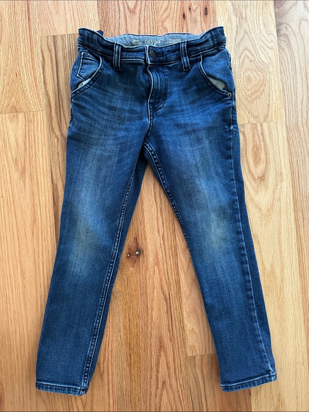 Cat & Jack Girls' Blue Slim Stretch Jeans